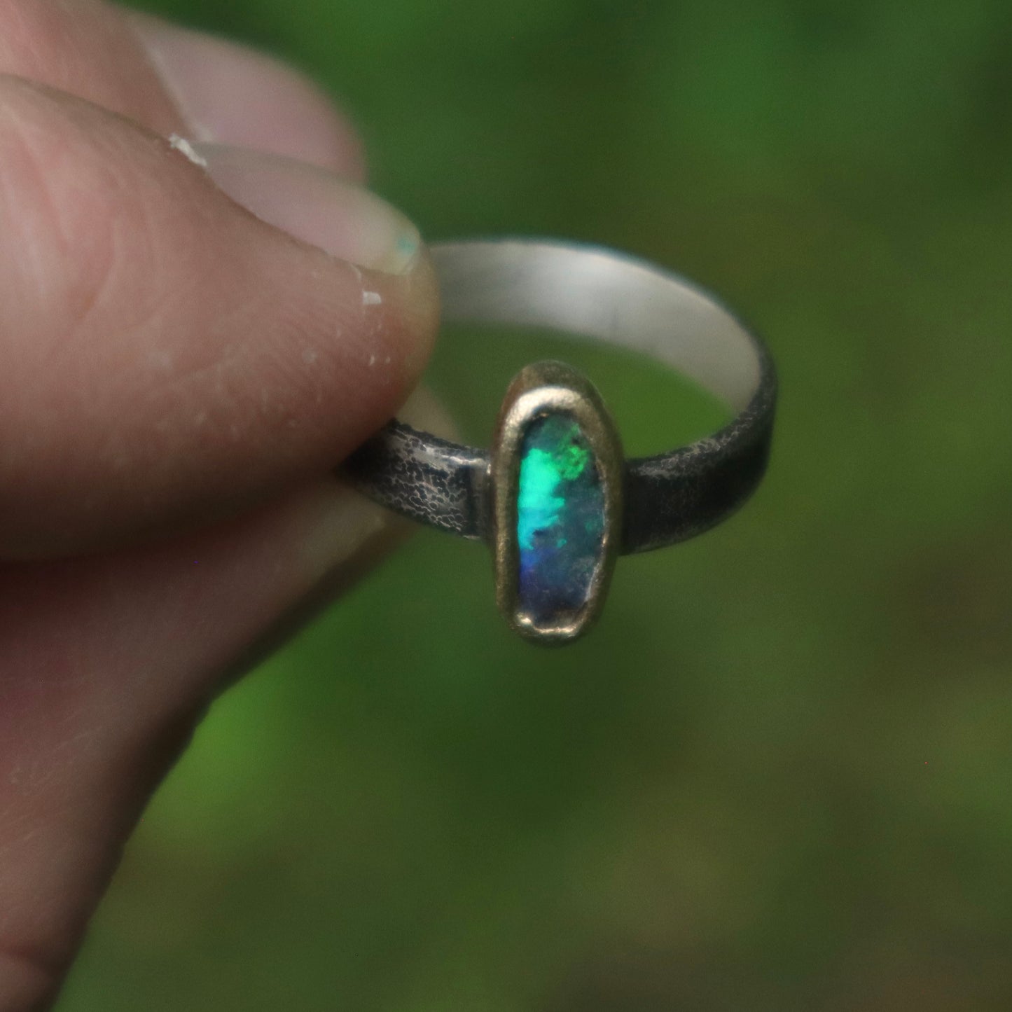 Boulder Opal Ring