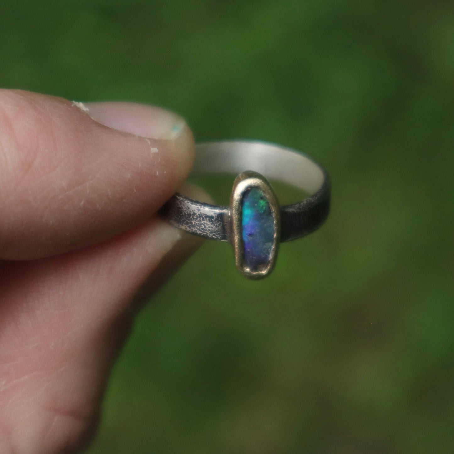 Boulder Opal Ring