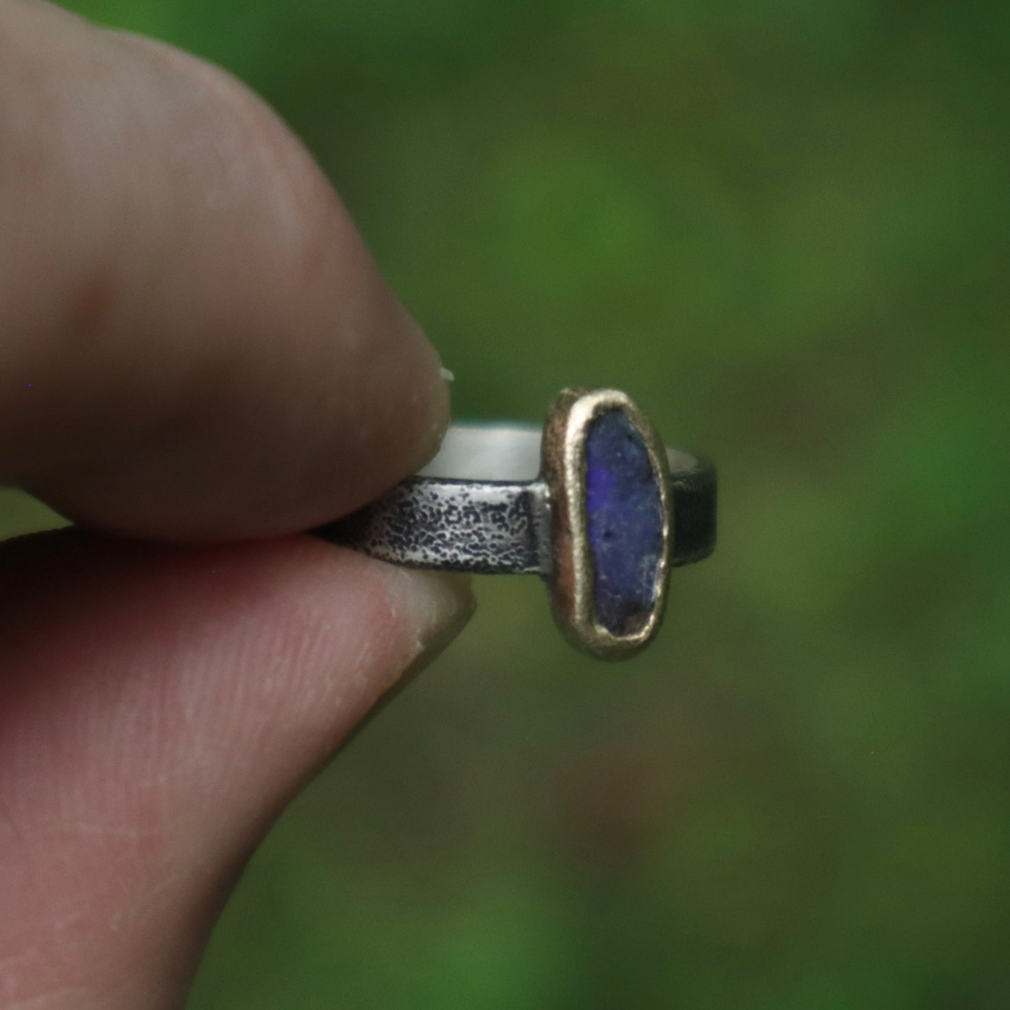 Boulder Opal Ring