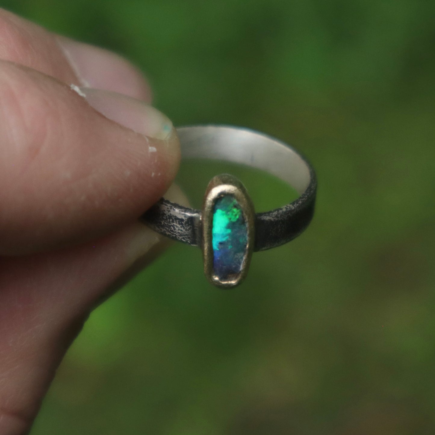 Boulder Opal Ring