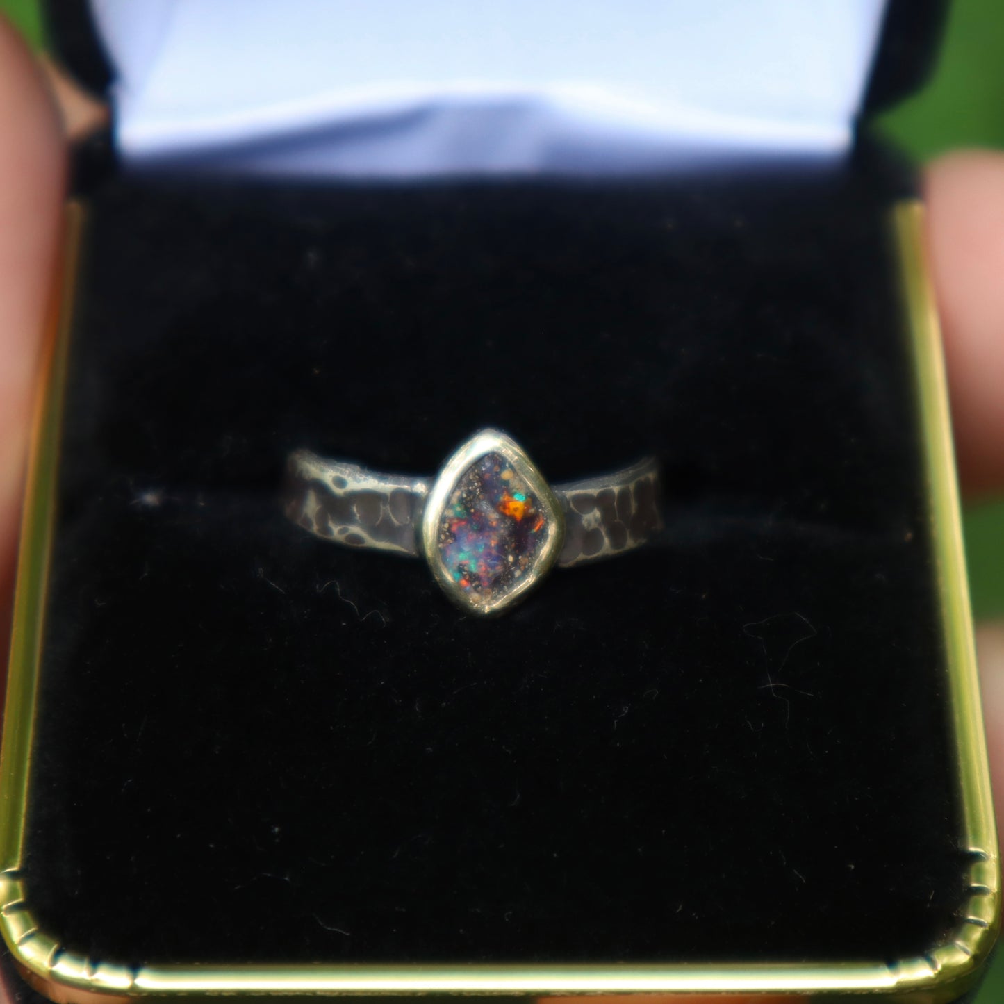 Boulder Opal Ring